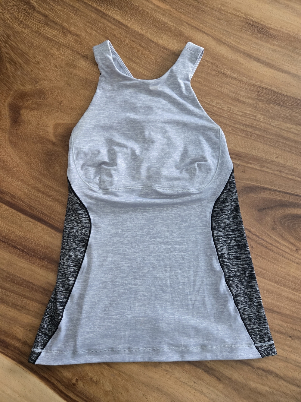Lululemon Athletic Tank Top with Heathered Charcoal Panels